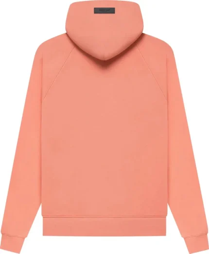 coral pink essentials hoodie