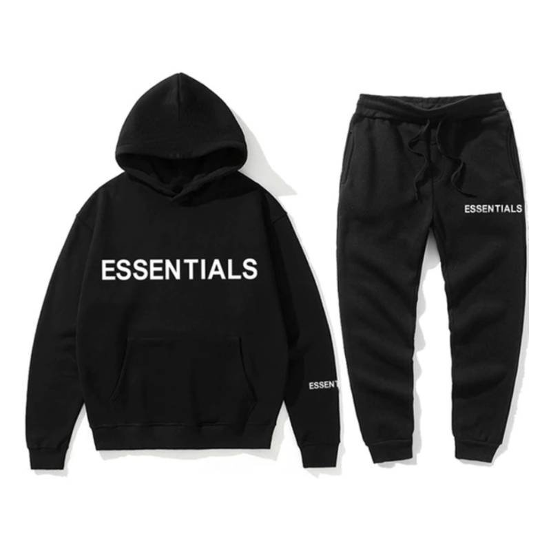 Essential-Spring-Tracksuit-Hooded-Sweatshirt-1 black essentials tracksuit