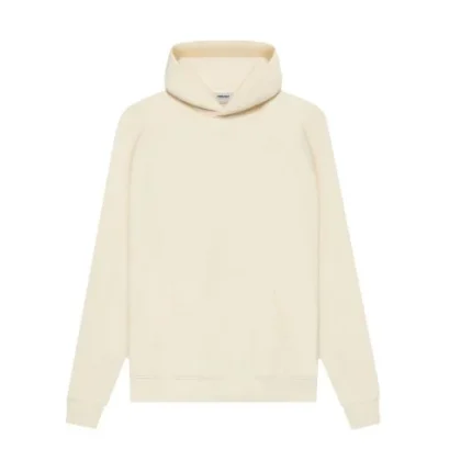 fear of god essentials hoodie white