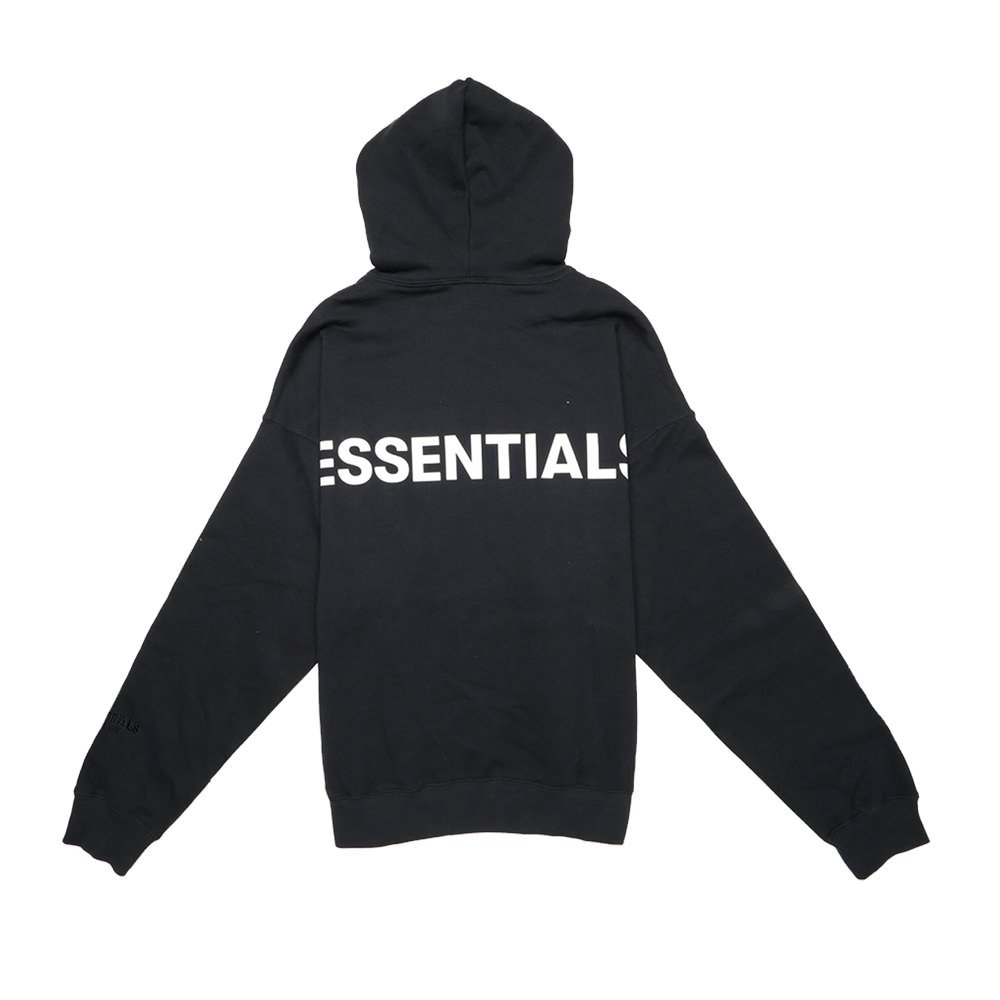 FEAR-OF-GOD-ESSENTIALS-Printed-3M-Logo-Pullover-Hoodie-BlackWhite-1 essential hoodie black