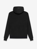fear of god essentials hoodie black