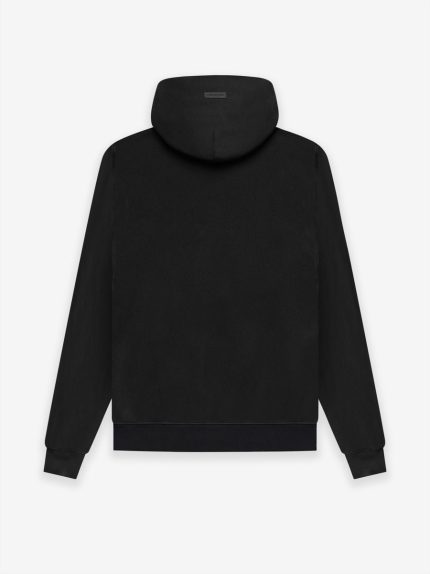 fear of god essentials hoodie black