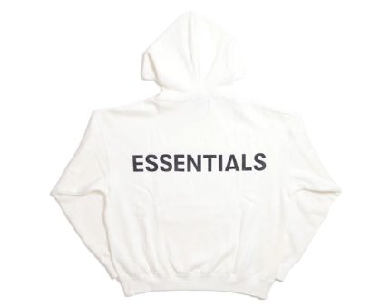 essentials white hoodie