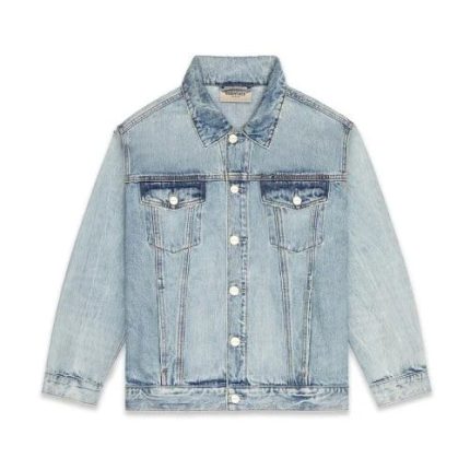 fear of god essentials denim jacket