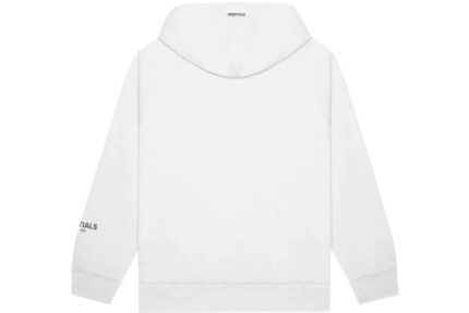 black and white essentials hoodie