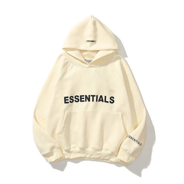 essentials hoodie beige essentials hoodie beige