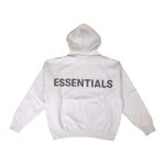 fear of god essentials grey hoodie