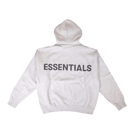 fear of god essentials grey hoodie
