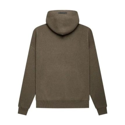 fear of god essentials hoodie brown
