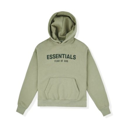fear of god essentials hoodie dark grey