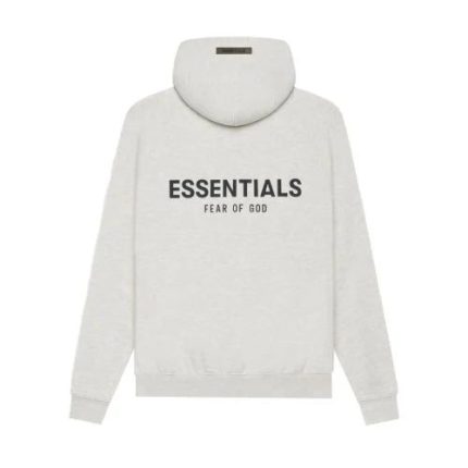 fear of god grey essentials hoodie