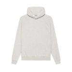 fear of god grey essentials hoodie