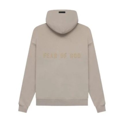 grey fear of god essentials hoodie