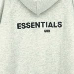 light grey essentials hoodie