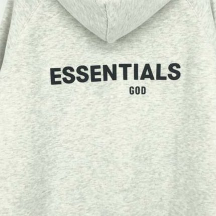 light grey essentials hoodie